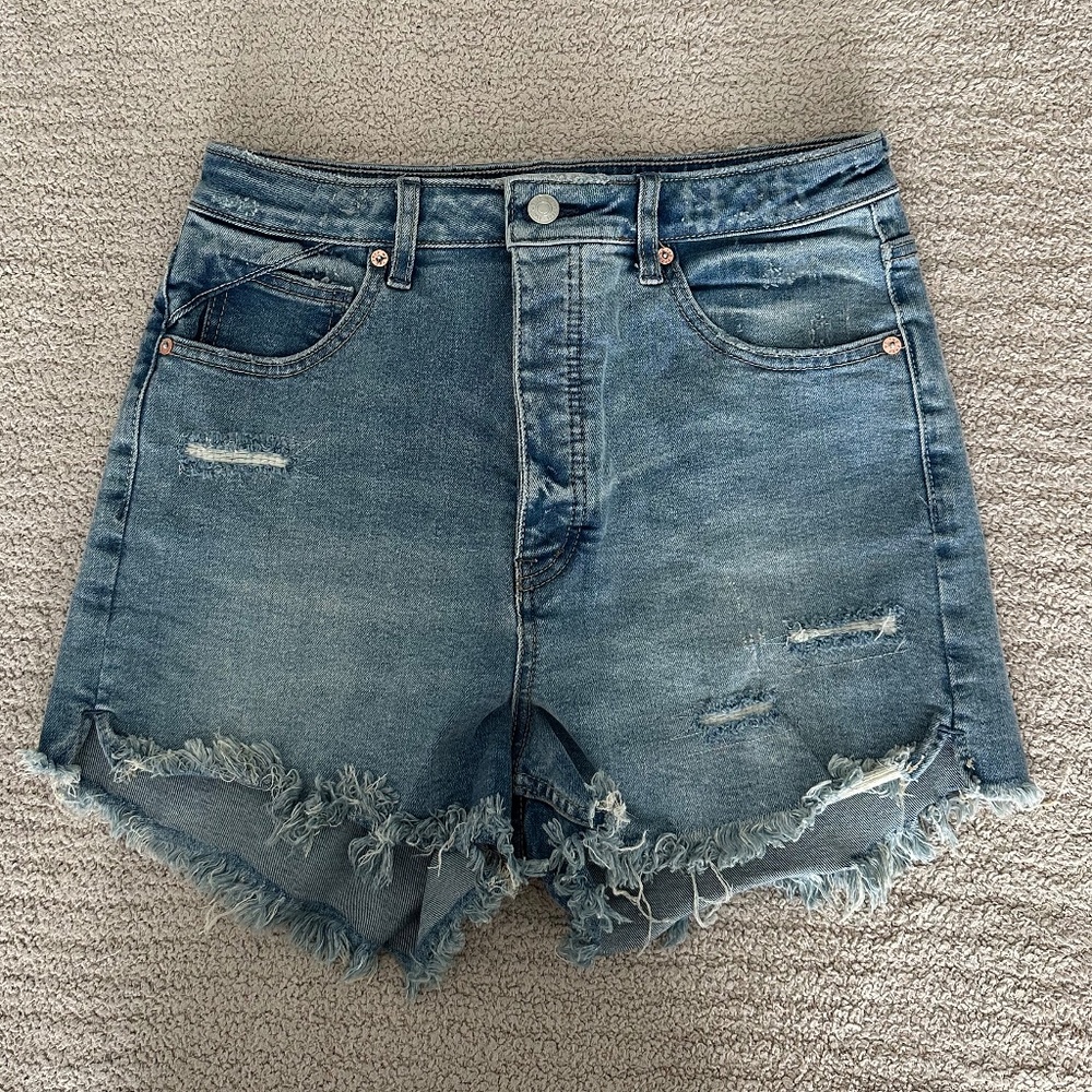 Free People CRVY Vintage High-Rise Shorts